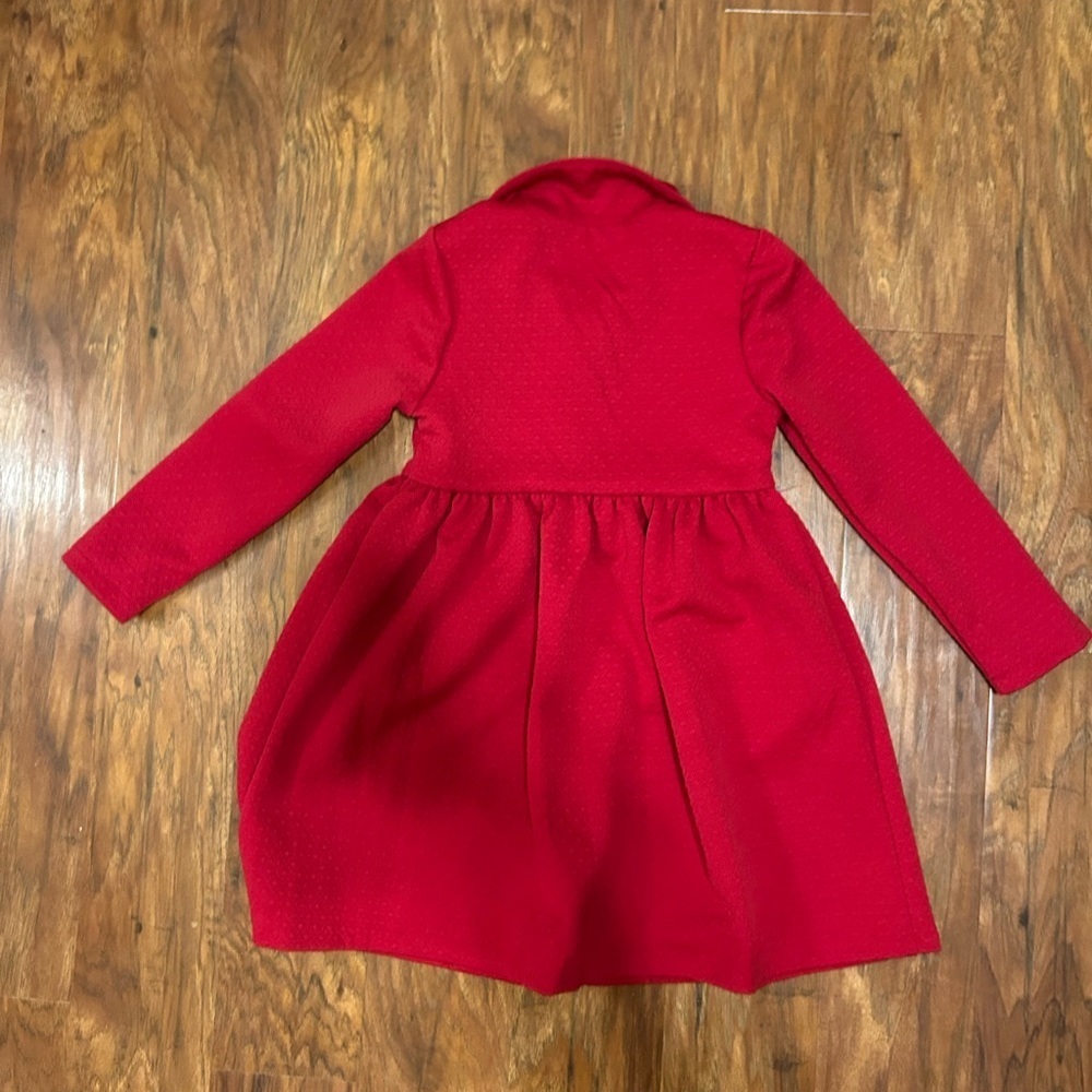 Purple Rose Girl’s Red Pea Coat - Picture 12 of 12